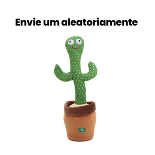 Cacto dançante falante interativo com som Musicas Repete Falas presente dia das crianças Presentes de Natal